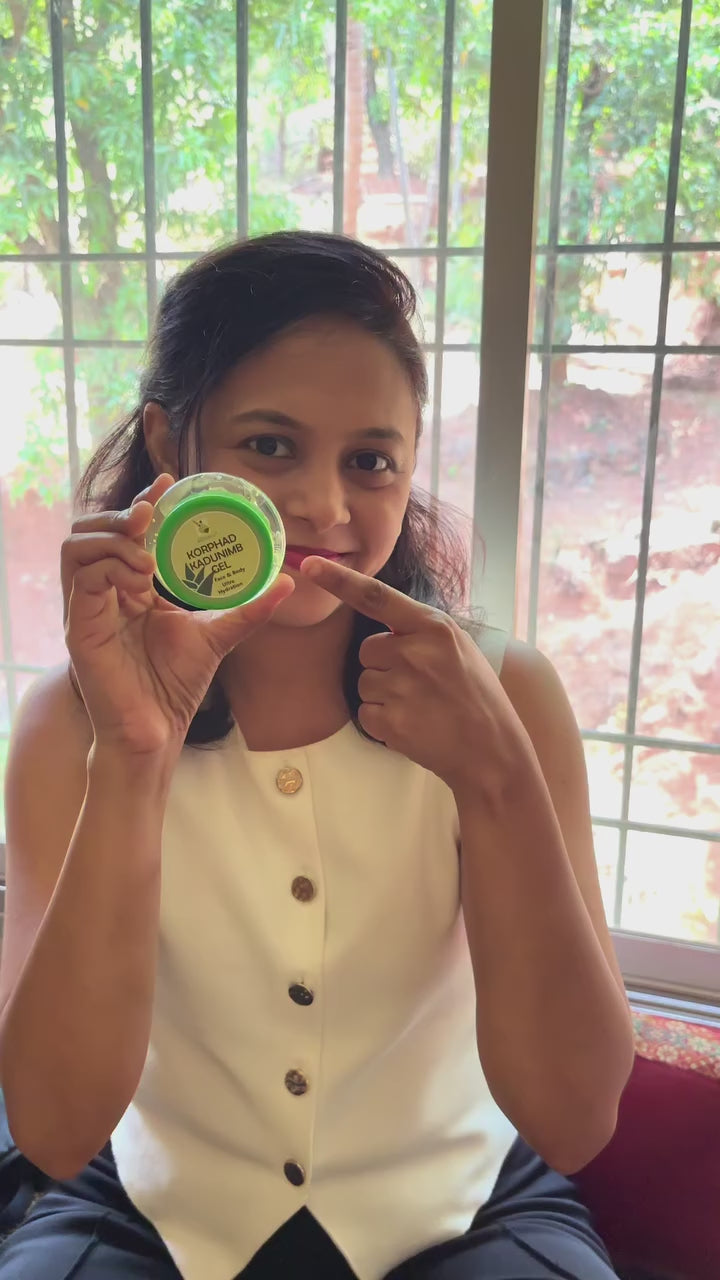 Load video: Korphad-Kadunimb Gel (For Face &amp; Body) (Ultra Hydration)